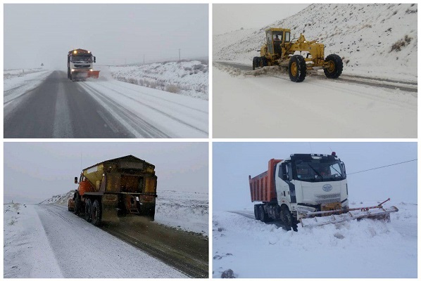  برف روبی هزار و ۷۴۹ کیلومتر از جاده های استان